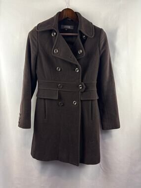 Women’s Kenneth Cole Reaction Size 4 Brown Peacoat